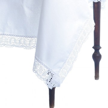 Mantel con Puntilla Ancha