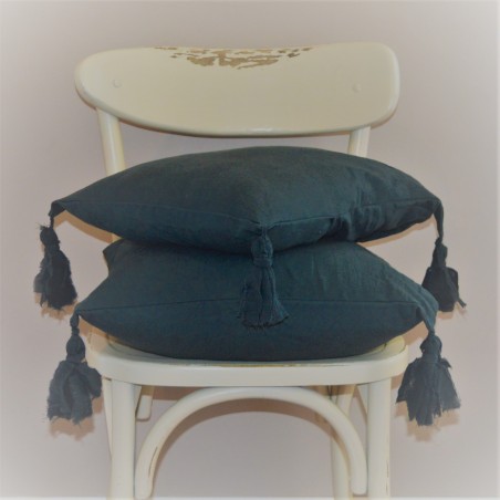 Combo Almohadones  - Arturo - Tusor y Borlas x 2