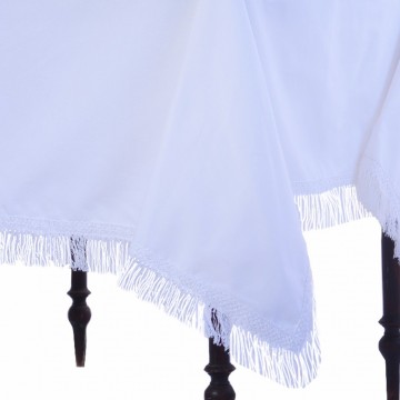 Mantel con Flecos Largos