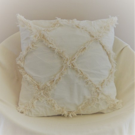 Combo Almohadones  - RABAT Rombos - Lienzo Natural x2