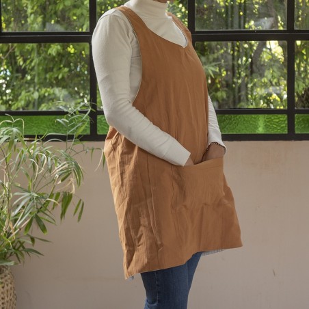 Delantal Jardinera Reversible- Tusor