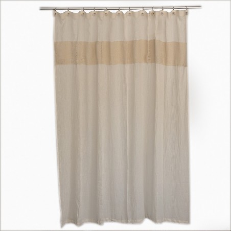 Cortina de Baño - Tejido Artisan Nubes