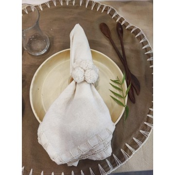Servilleteros Pompon x 4 -...