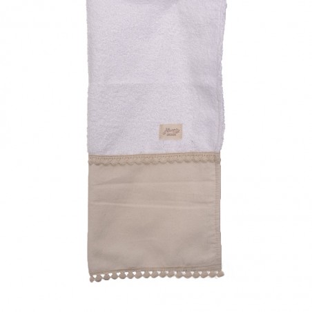 Set Toalla de Mano Volado y Guipiur x 2