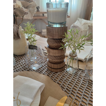 Set de 2 Porta velas -...